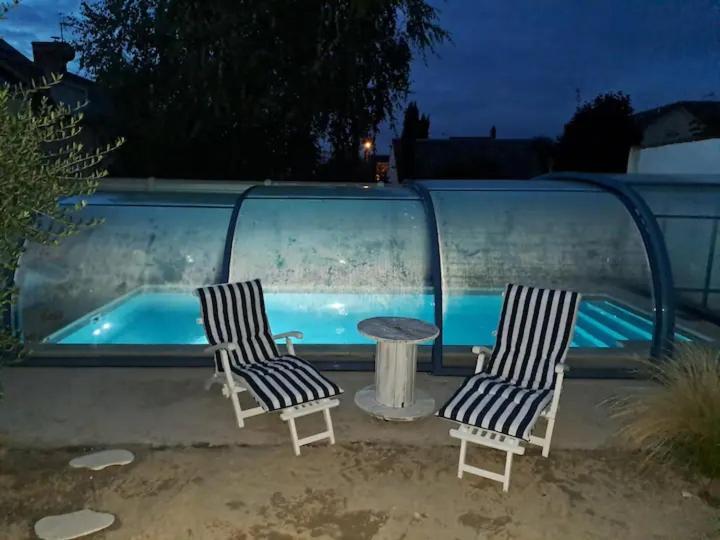 Chambre Bleue Avec Acces Plage Bourges Extérieur photo
